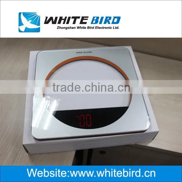 large platform change digits color tempered glass digital bathroom scale