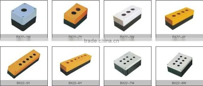 CNGAD BX22 series 1 hole electric control box(switch box,11 hole button switch control box)(BX22-1W)
