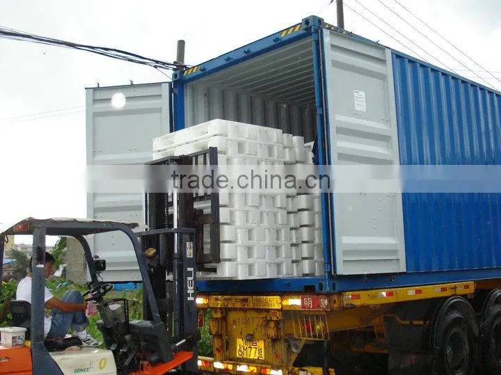 Plastic single face hdpe recycled shipping used euro pallet