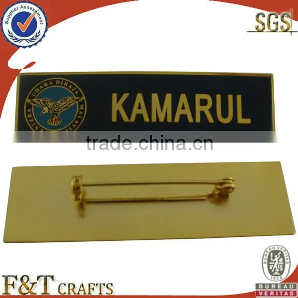 custom plated engraved printable metal nameplate