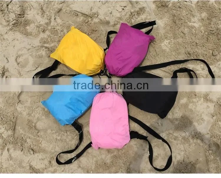 Wholesale hangout fast inflatable sofa air bed/cheap hangout sleeping bag