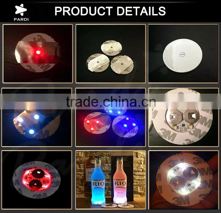 Basic 1 led only light up bottle glorifier sticker