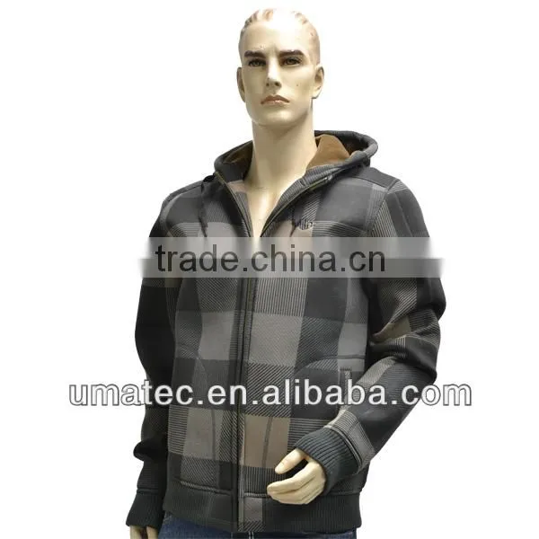 Men's Bonded Foam back fabric- Hooded Soft Jacket
