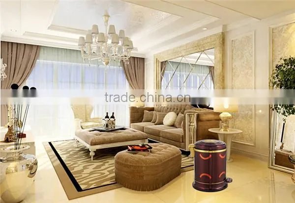 10L purple trash cans