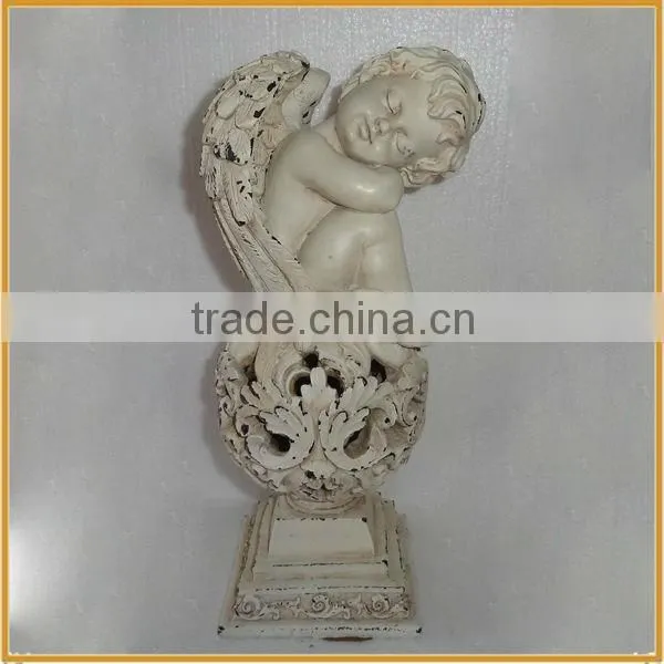 lovely resin angel figurine for home decor polyresin angel