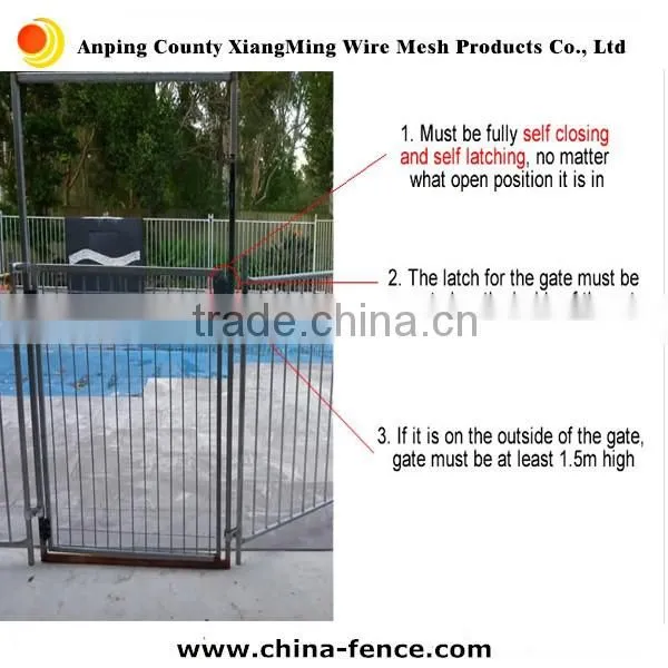 Ali gold supplier galvanized Temporary Swimming Pool fence / Safety Pool fence/Temporary pool fencing