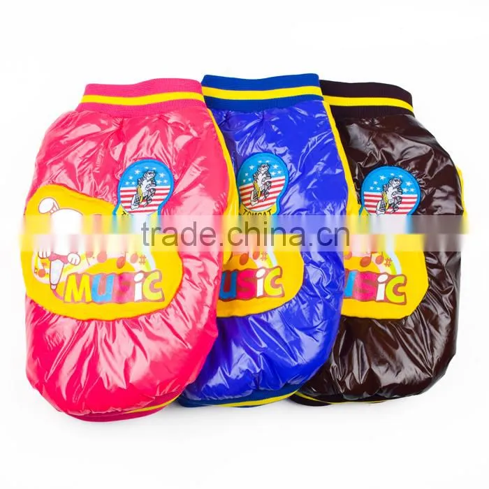 2015 winner new pet clothes shiny thickness down jacket for dog