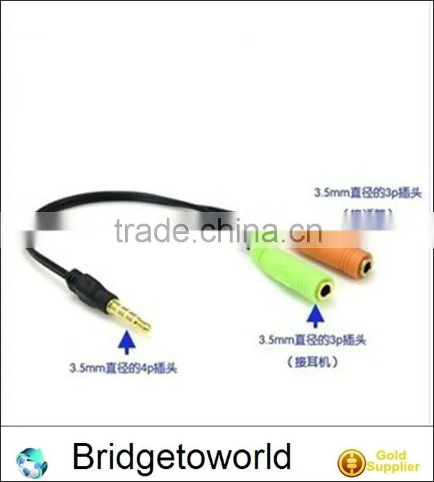 SIPU 3.5mm headphone jack y splitter audio adapter cable voice recorder