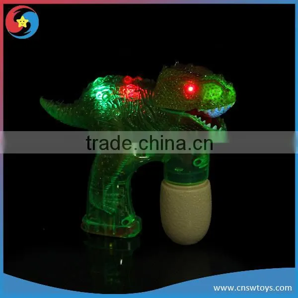 Electric bubble gun toy dinosaur, soap buble gun