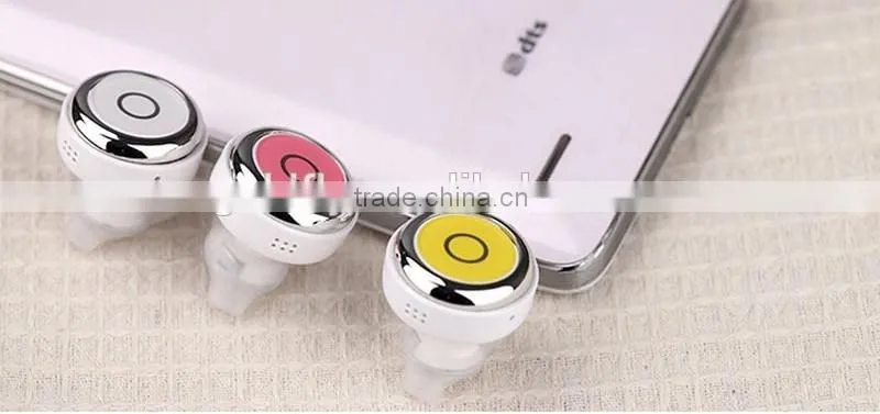 Mini Wireless Bluetooth Earphone Q3 In-Ear V4.0 Stereo Headphone Voice Control Headset with Mic for All Phone Talk and Music