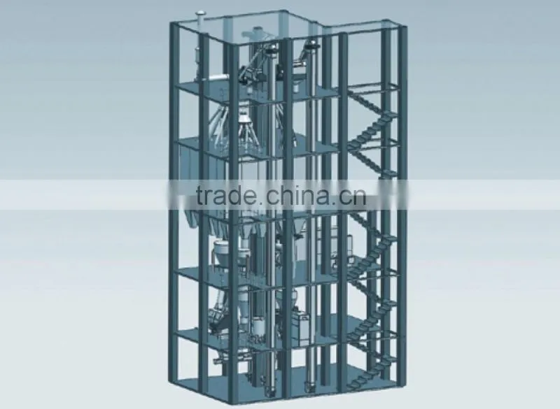 Easy maintenaince 4-6tph animal feed mill machinery