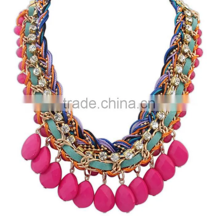 Fashion acrylic necklace latest model fashion necklace for women