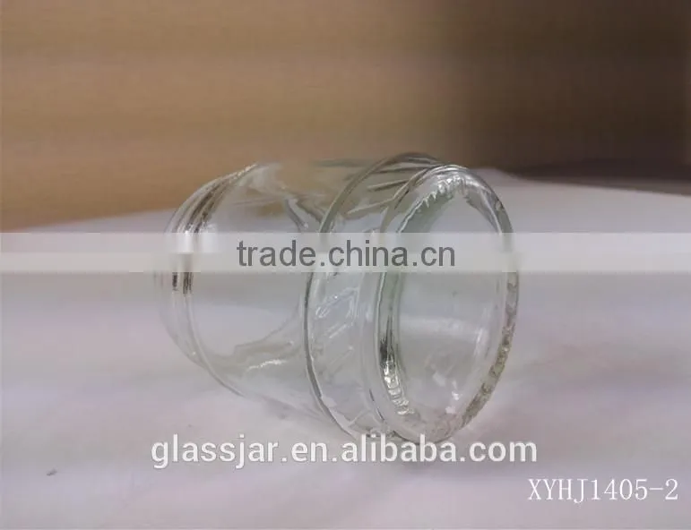 Clear honey glass jar jam glass jar