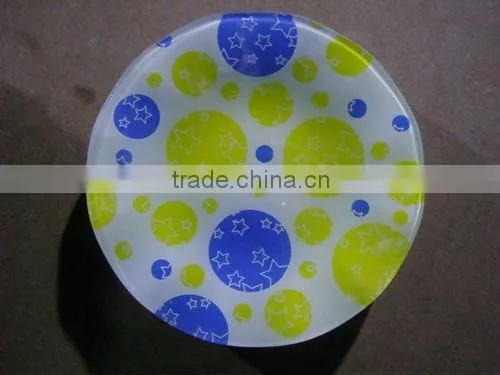dinner glass plate