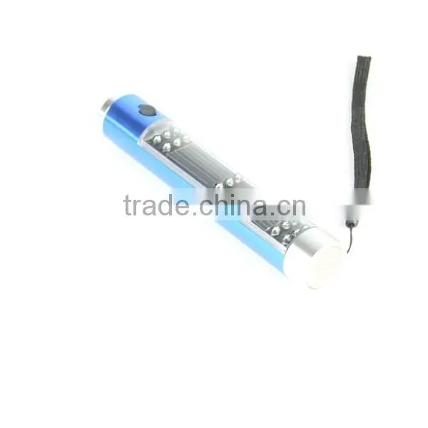 High Power Camping LED flashlight rechargeable battery solar flashlight