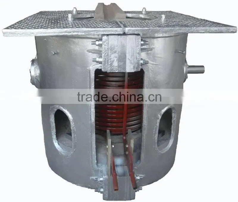 Saving Energy 1650.C 1MT Volume Iron Melting Induction Furnace