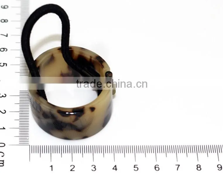 Acetate plastic hair hair round bundle of hair elastic rubber band