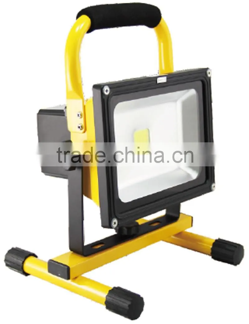 Work Light Rechargeable 20W 12V 24V Epistar Battery Power Cordless Flood Light IP65 Outdoor 20W LED Flood Light