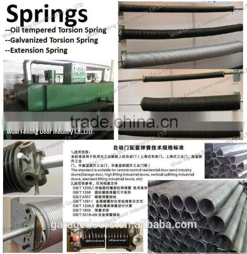 Garage Door Spring -- Sectional Door Spring -- Industrial Door Spring -- Roller Door Spring