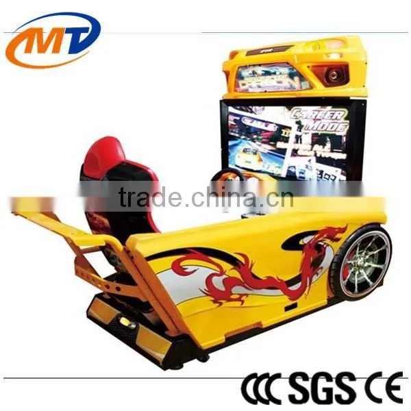 Coin operated car racing game machine/ racing car simulator with arcade games/ car racing amusement game machine with CE