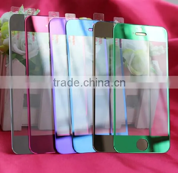 Alibaba Import Fahion New Premium Mobile Accessories 0.33mm Corning Colorful Silk Printing Tempered Glass Scren Protector