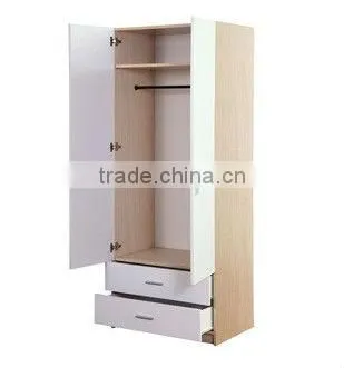 2013 fsc 2 door modern kd melamine PB wardrobe