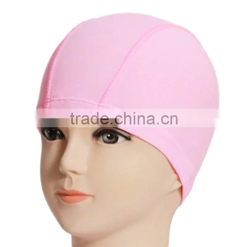 Low MOQ make a printing design your own funny adult custom silicone swim cap,silicon swimming cap