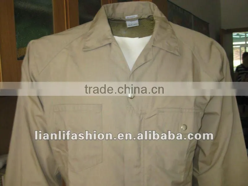 Polyester/Cotton good quality khaki mens work suit
