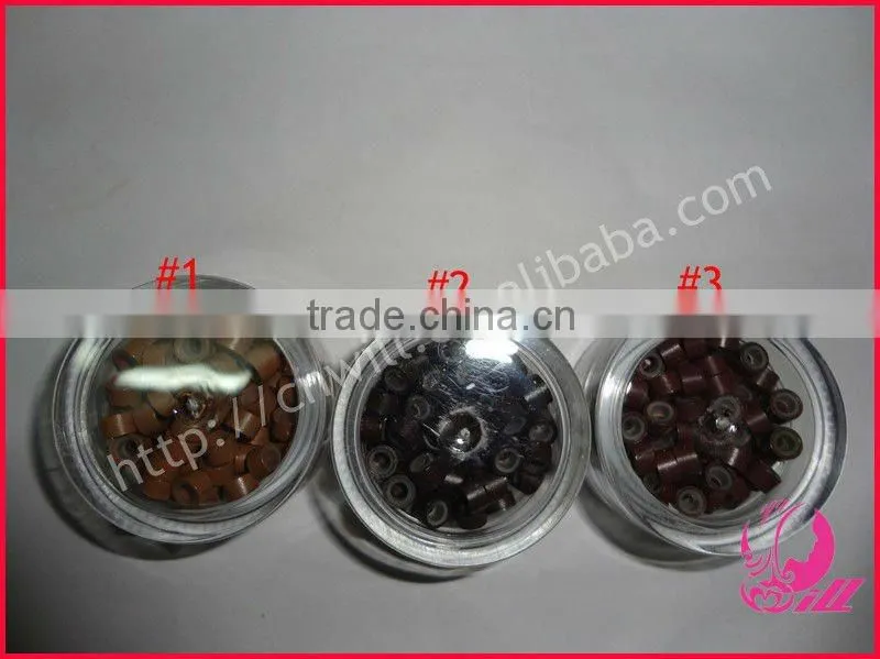 Feather ring micro beads hair extension tool silicone Beads Micro beads Hair Micro Ring Loop Tools 5.0mmx3.0mmx3.0mm