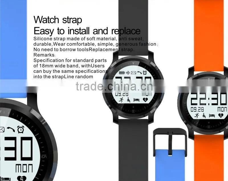 2016 Newest F68 Smartband Band sport bracelet Wristband Fitness Tracker Bluetooth Smart Watch for Iphone phones