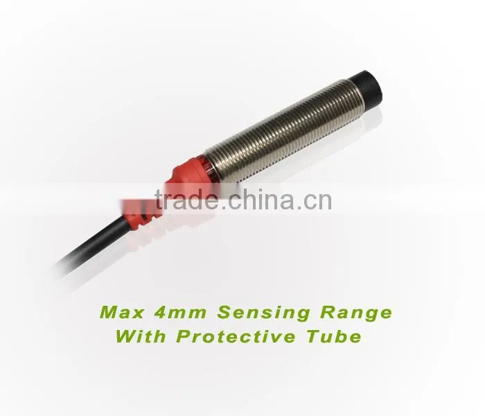 Inductive Sensor F3C-12KN04 series, M12, Cylinder Shape Inductance Sensor, PNP/NPN, Non-flush, Can Be Customized 5v DC, PUR