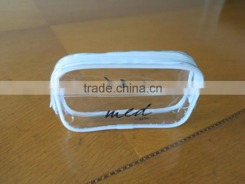 personalized cosmetic PVC mini bag for hotel and hosipital