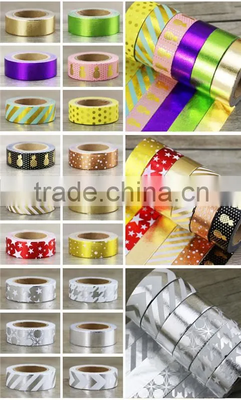 Colorful foil paper tape wholesale direct buy from china