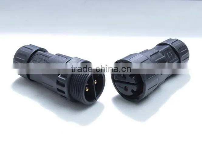 2 pole high voltage electrical connectors