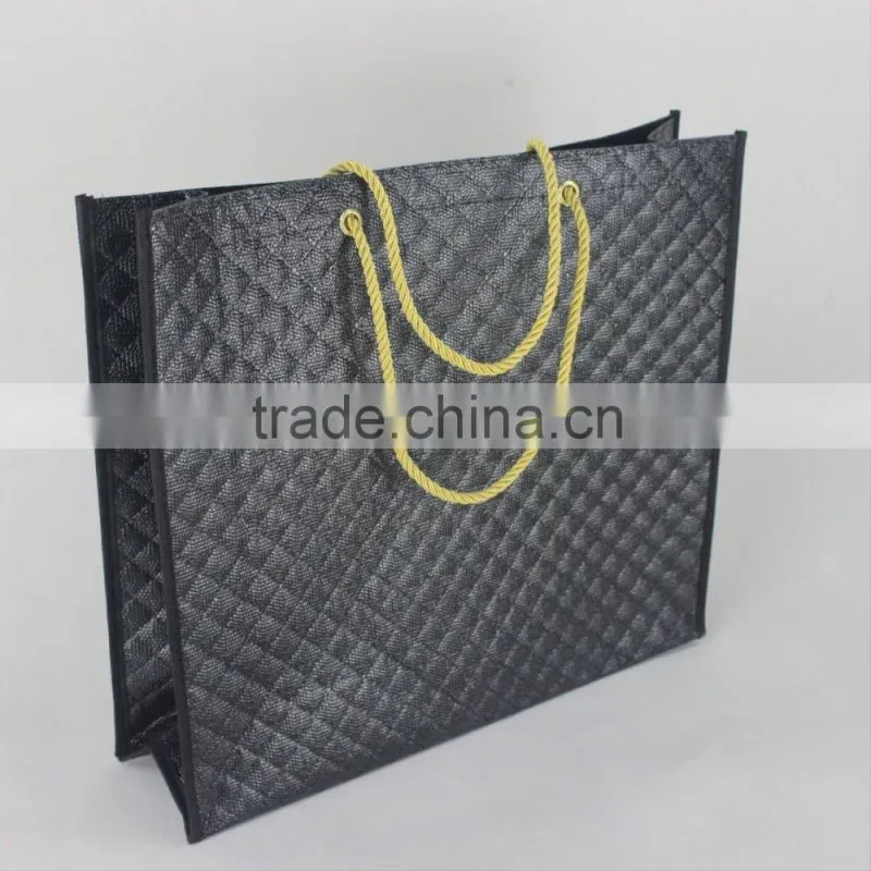 Durable plastic non-woven bag in big size with zipper
