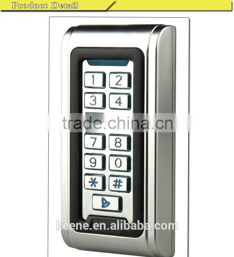 125khz or 13.56mhz IP68 waterproof metal case standalone reader access control rfid with high quality