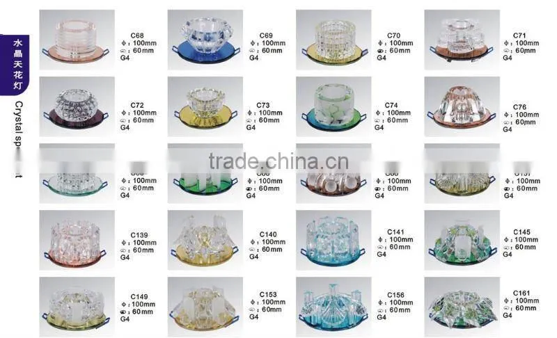 crystal ceiling light