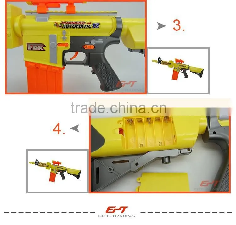 Top quality electric toy gun with 20 soft darts