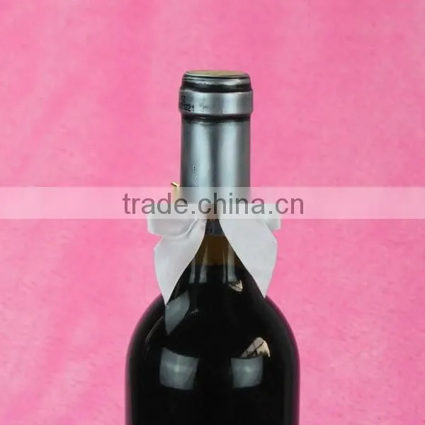 Factory High Quality Wholesale Pink Pre-tied Satin Ribbon Bow with Elastic Loop