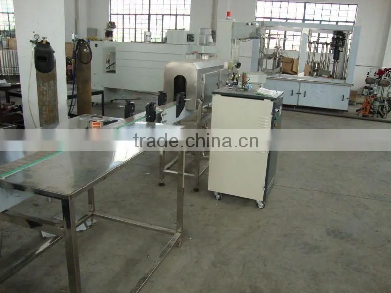 manual sleeving and label shrinking machine