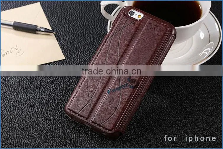 hot new products for 2015 wholesale for iphone case , leather case for iphone 6 with double window