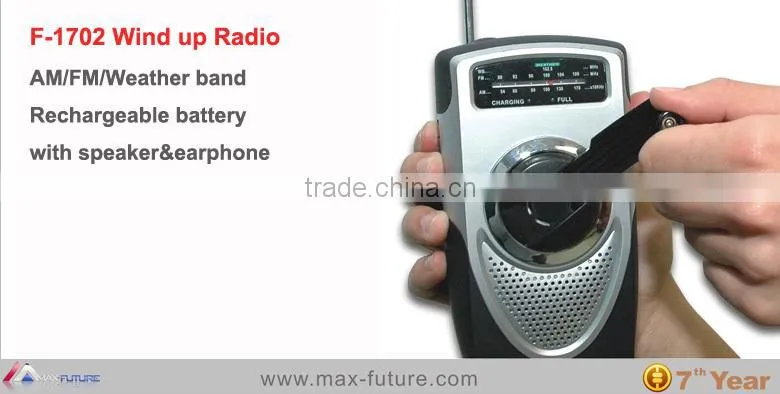 Radio with AM/FM/Weather band Radio with Speaker(F-1702)