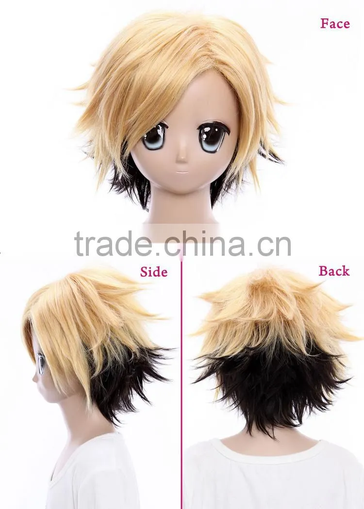 Quality wig cosply two tone color Nurarihyon no Mago Nurarihyon no Mago anime