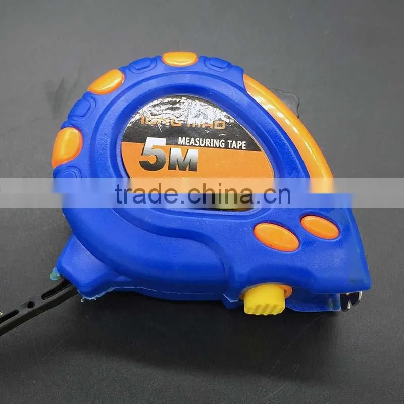 Beautiful color double locks measure tape auto lock steel measuring tape