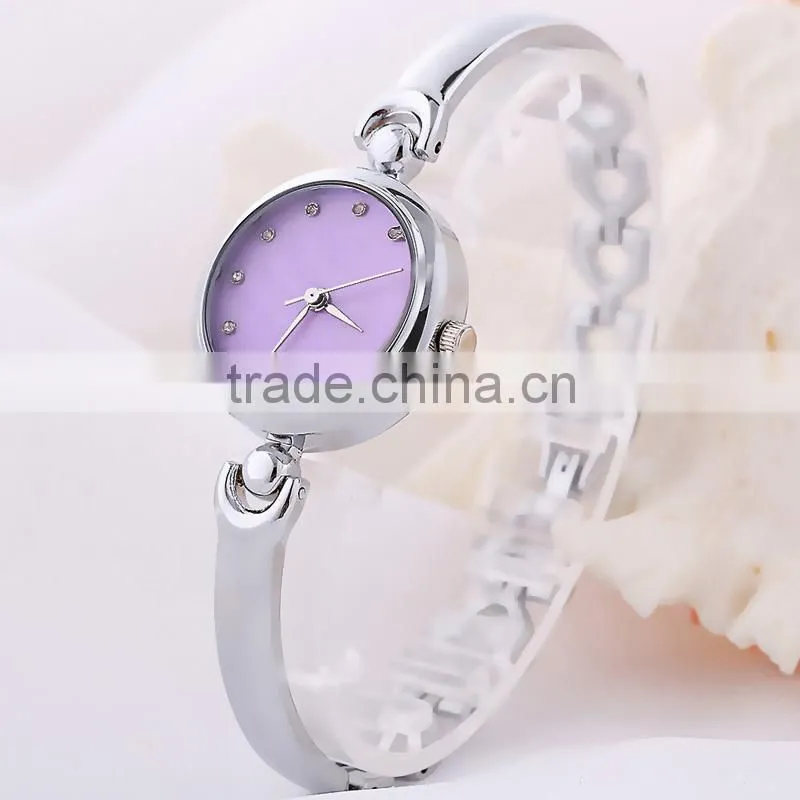 Top sale alloy bracelet simple style diamond dial fashion women watch