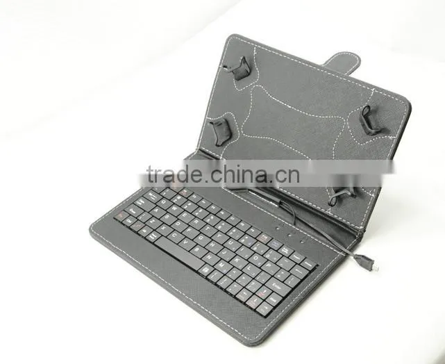 universal drop proof leather tablet pc case cover for android tablet for samsung galaxaxytablet8inch with keyboard