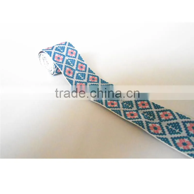 Factory Customize High Quality Fabric Jacquard Webbing 35mm