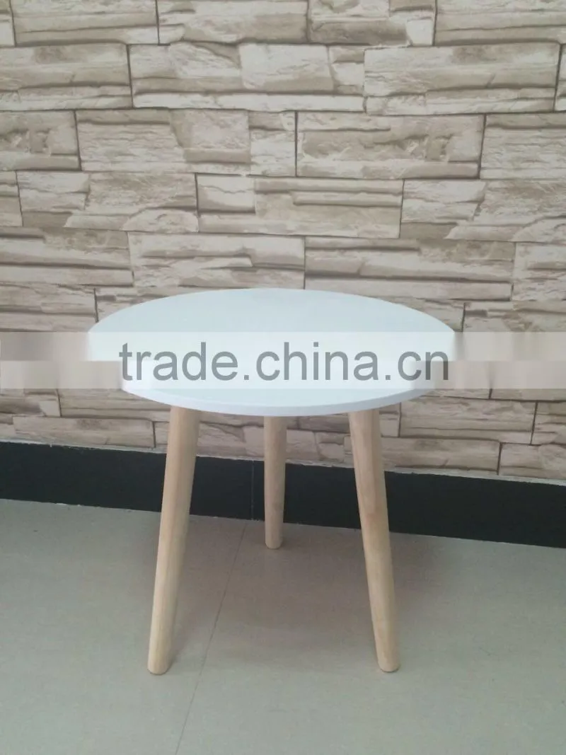 modern simple round shape hotsale decorative wooden table