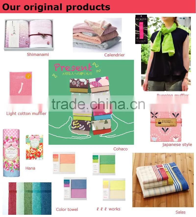 Nice flower design towel and Easy to use with good absorbency made in Japan