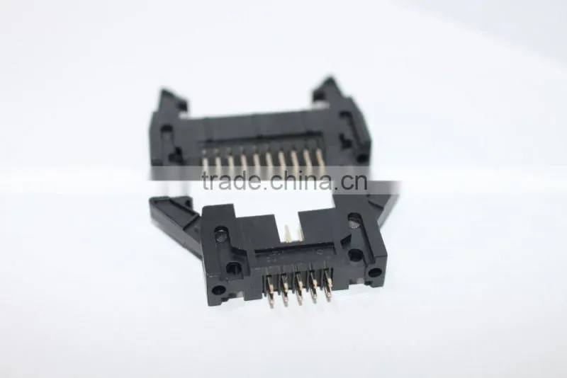 2.54mm black Big Latch v/t Ejector Header Connector 6~64pin